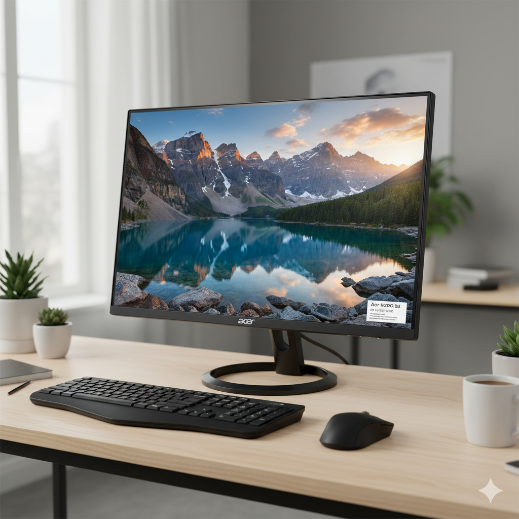 Acer EK220Q Ebi 21.5 Inch IPS Full HD (1920x1080) Backlit LED LCD Monitor